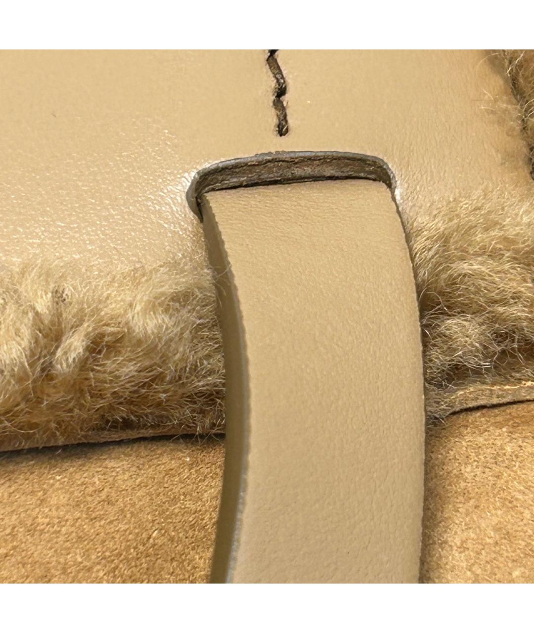 MIU MIU Коричневая замшевая сумка тоут, фото 9