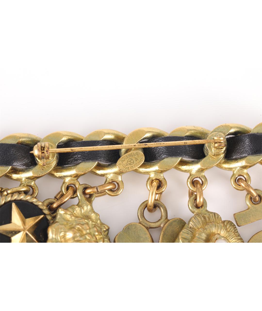 CHANEL Золотая металлическая булавка / брошь, фото 5