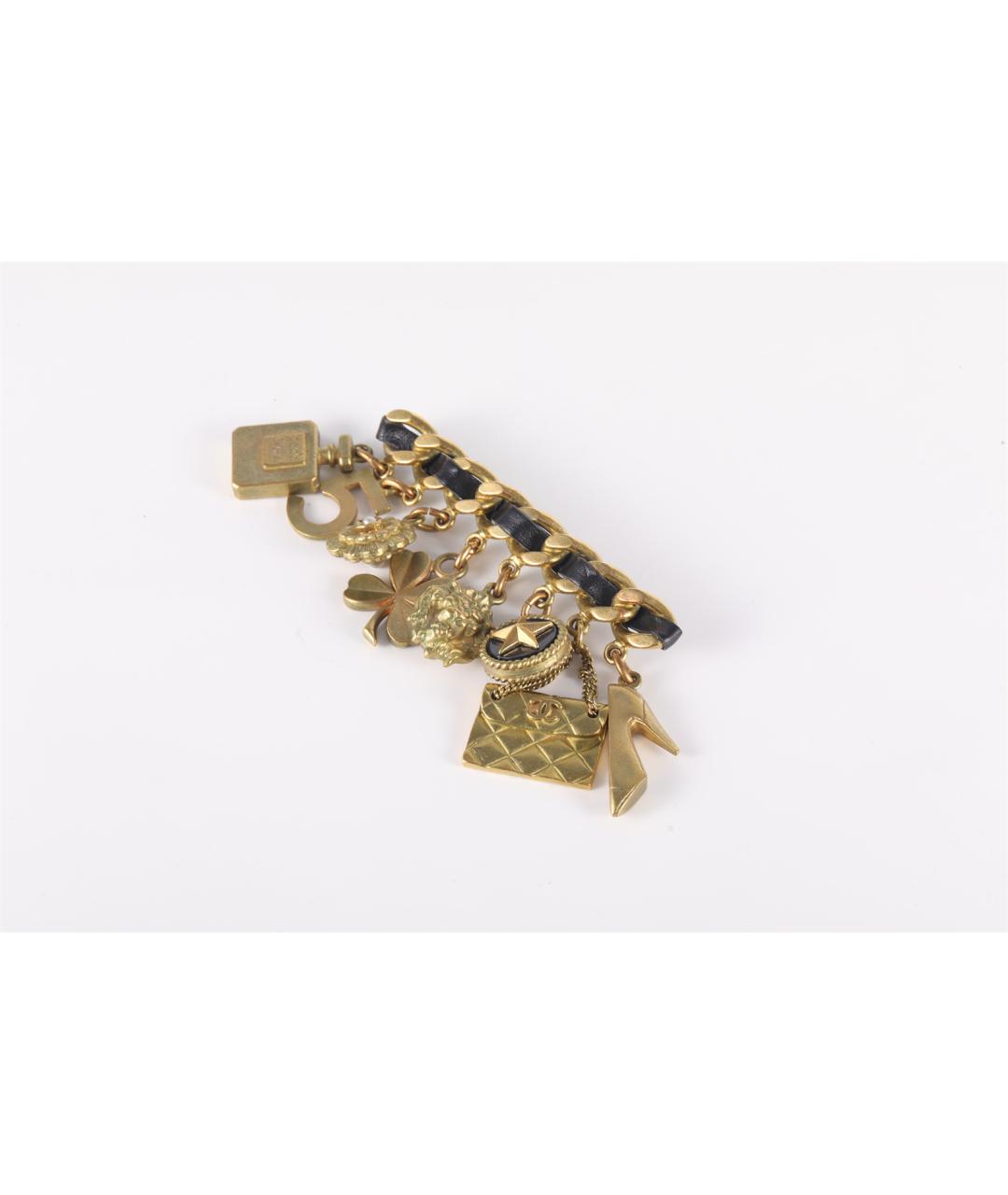 CHANEL Золотая металлическая булавка / брошь, фото 2