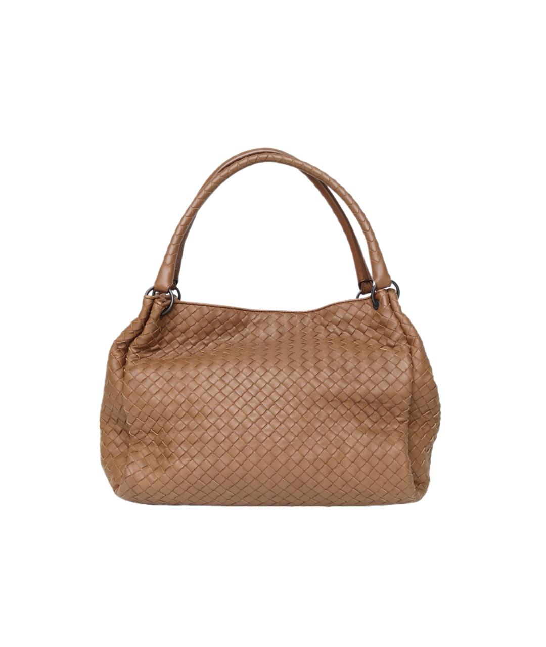 BOTTEGA VENETA Коричневая кожаная сумка тоут, фото 9