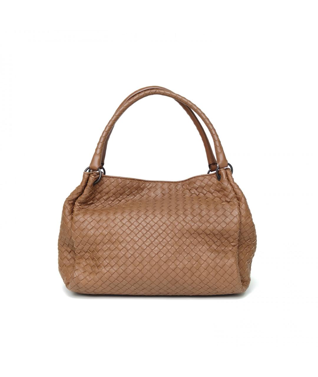 BOTTEGA VENETA Коричневая кожаная сумка тоут, фото 2