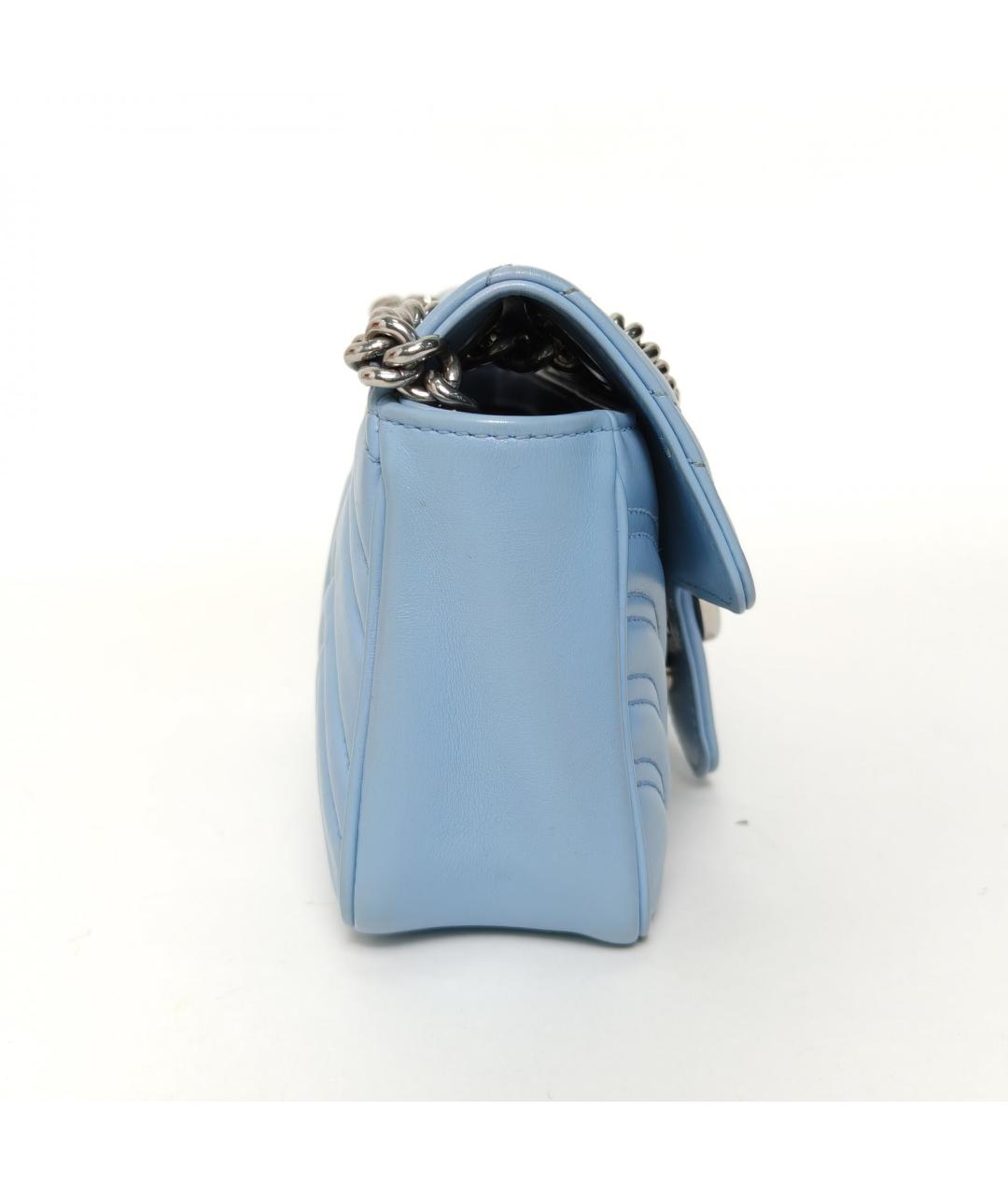 GUCCI Голубая кожаная сумка через плечо, фото 3