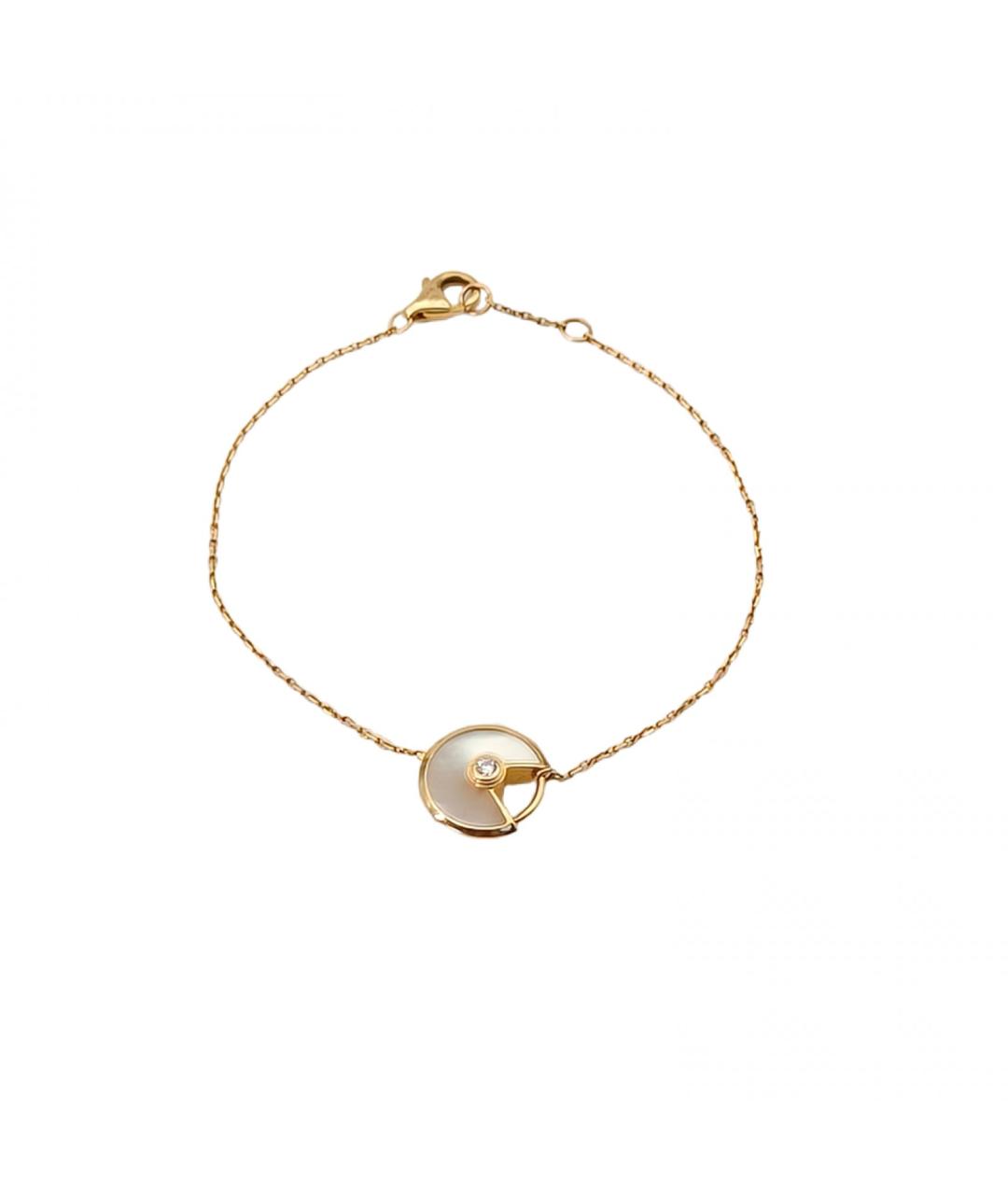 CARTIER Белый браслет из желтого золота, фото 2