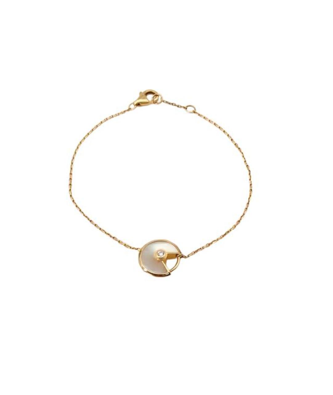 CARTIER Белый браслет из желтого золота, фото 9