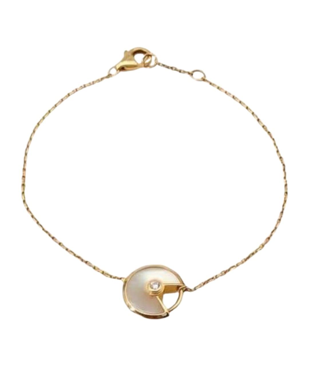 CARTIER Белый браслет из желтого золота, фото 1