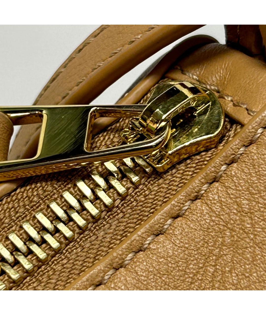 LOEWE Коричневая кожаная сумка через плечо, фото 9