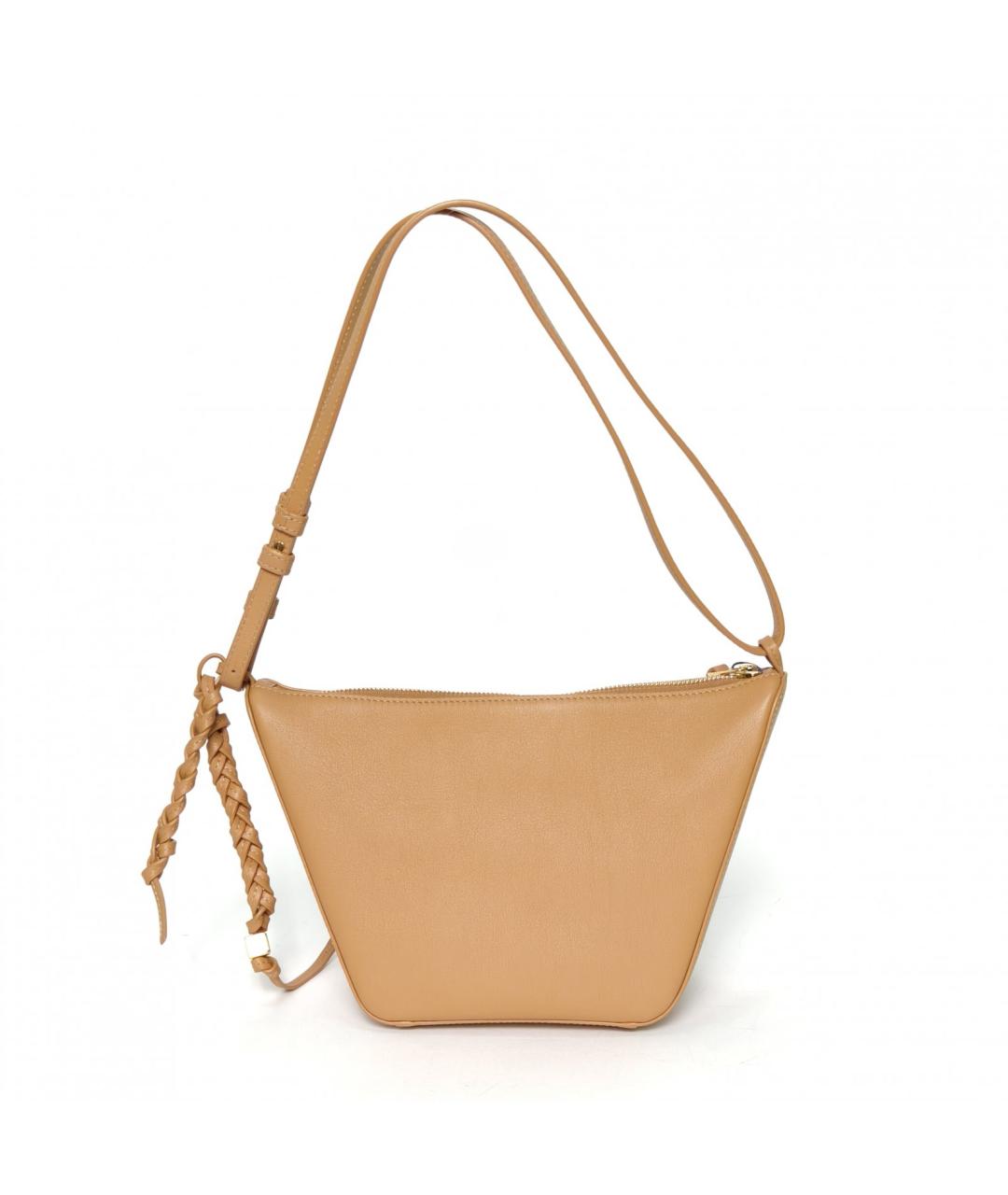 LOEWE Коричневая кожаная сумка через плечо, фото 2