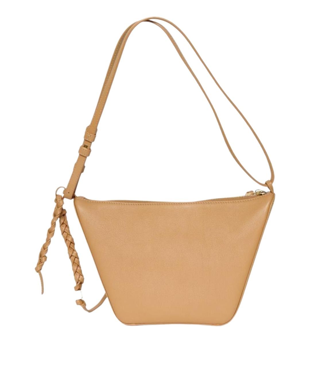 LOEWE Коричневая кожаная сумка через плечо, фото 1