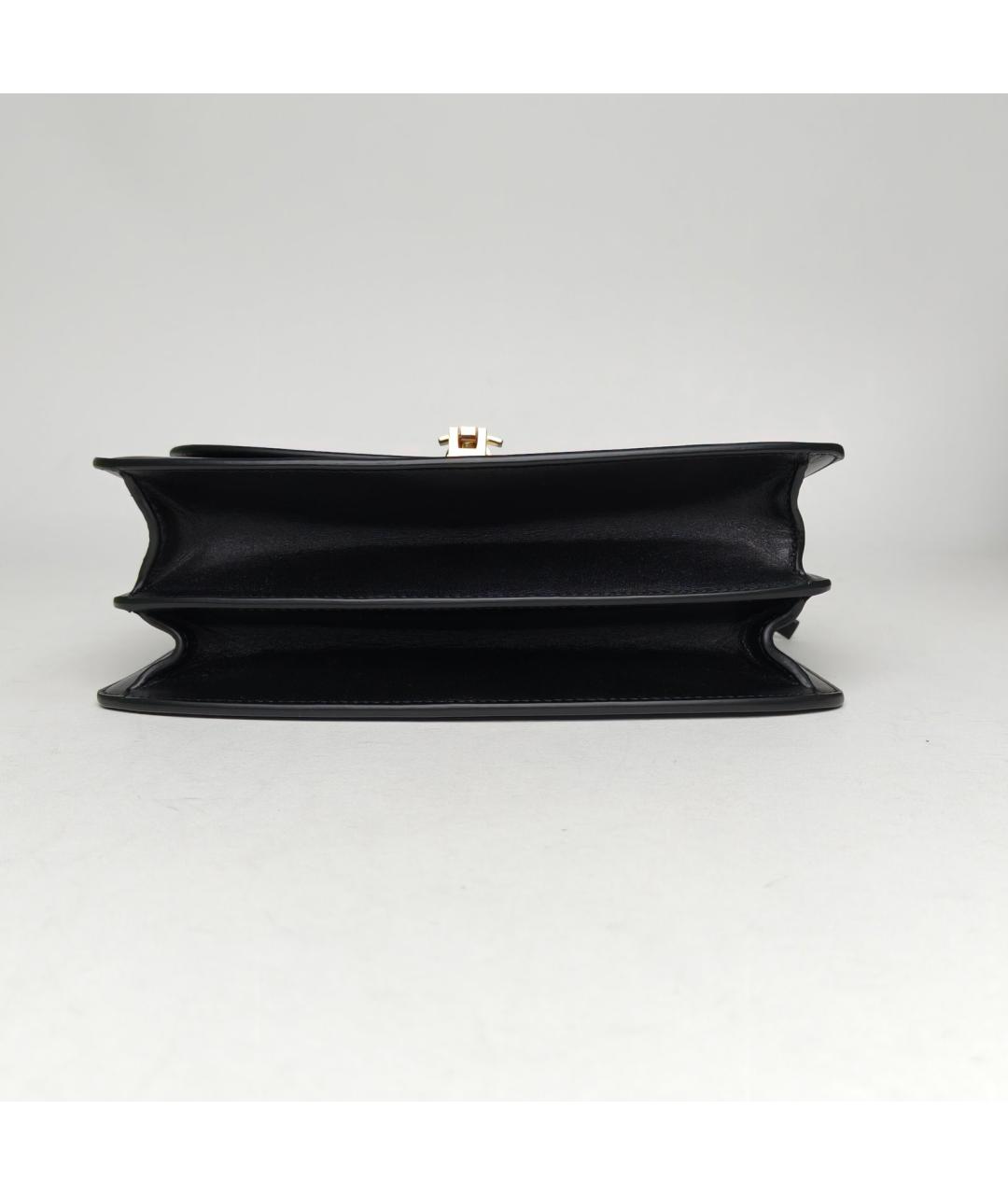 THE ROW Черная кожаная сумка с короткими ручками, фото 6