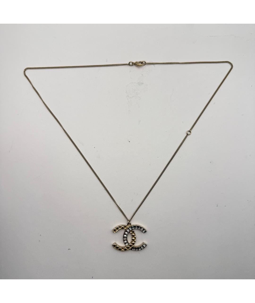 CHANEL Золотая металлическая подвеска, фото 7