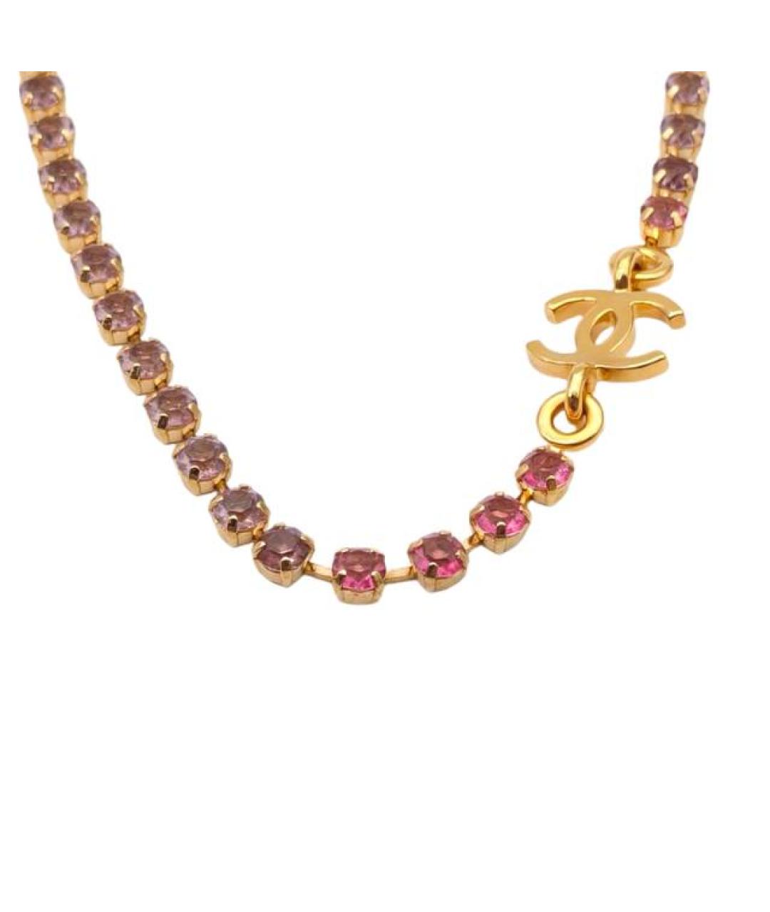 CHANEL Золотое металлическое колье, фото 10