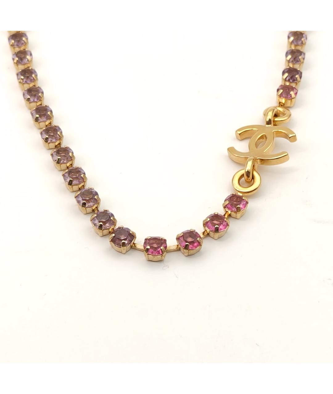 CHANEL Золотое металлическое колье, фото 4