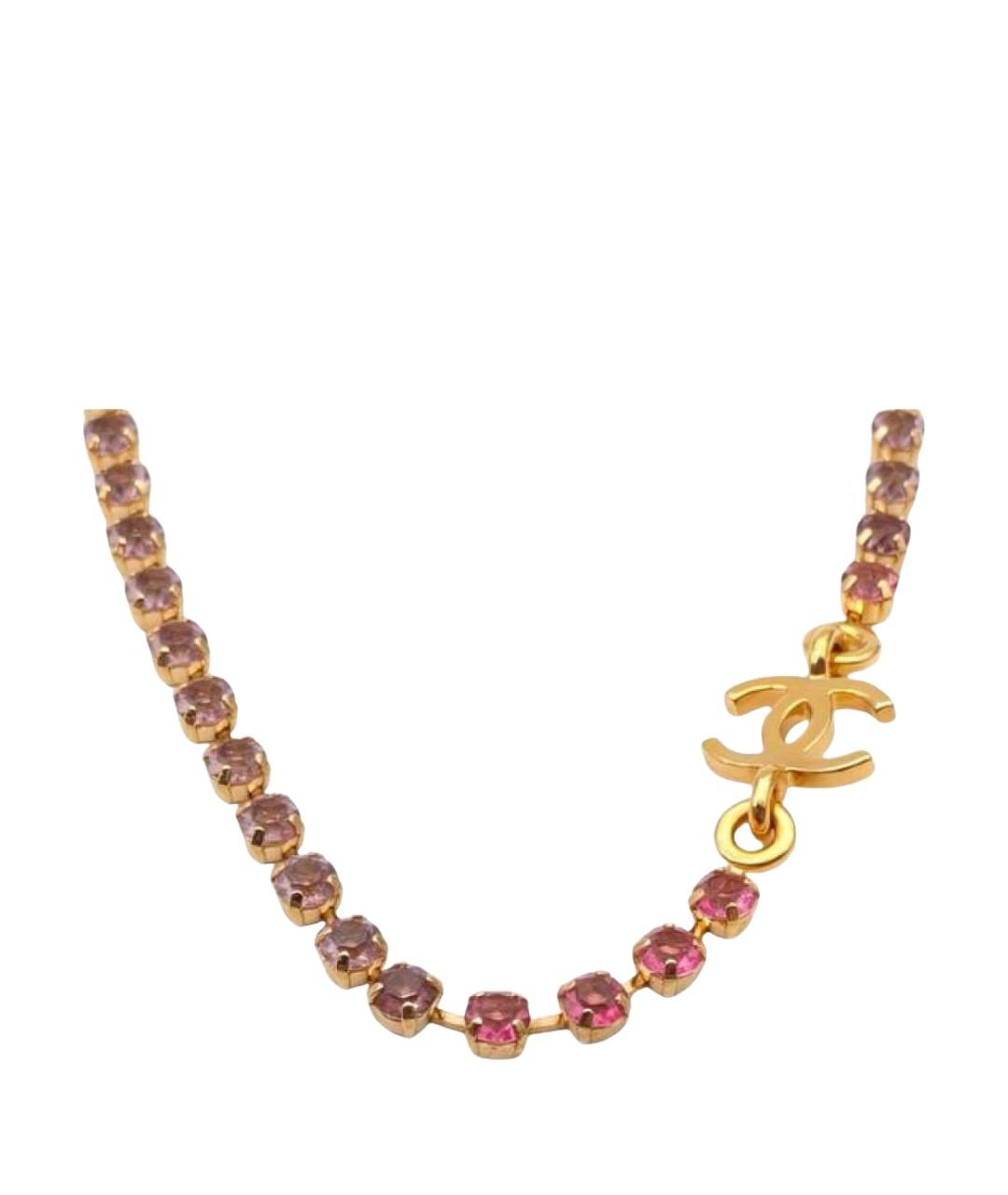 CHANEL Золотое металлическое колье, фото 2