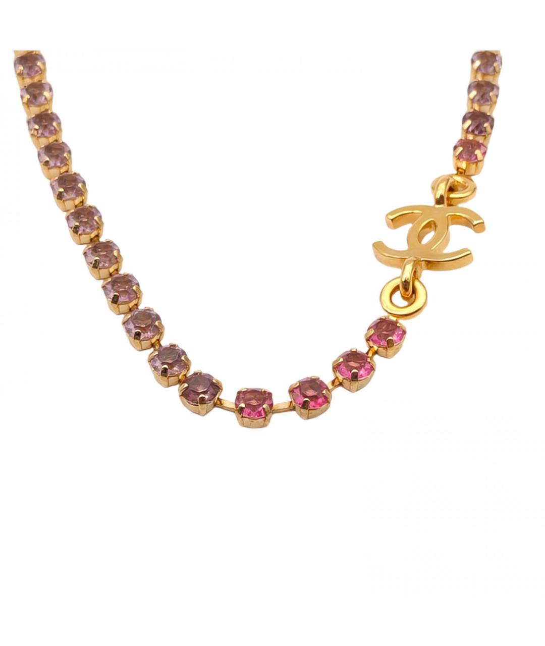 CHANEL Золотое металлическое колье, фото 3