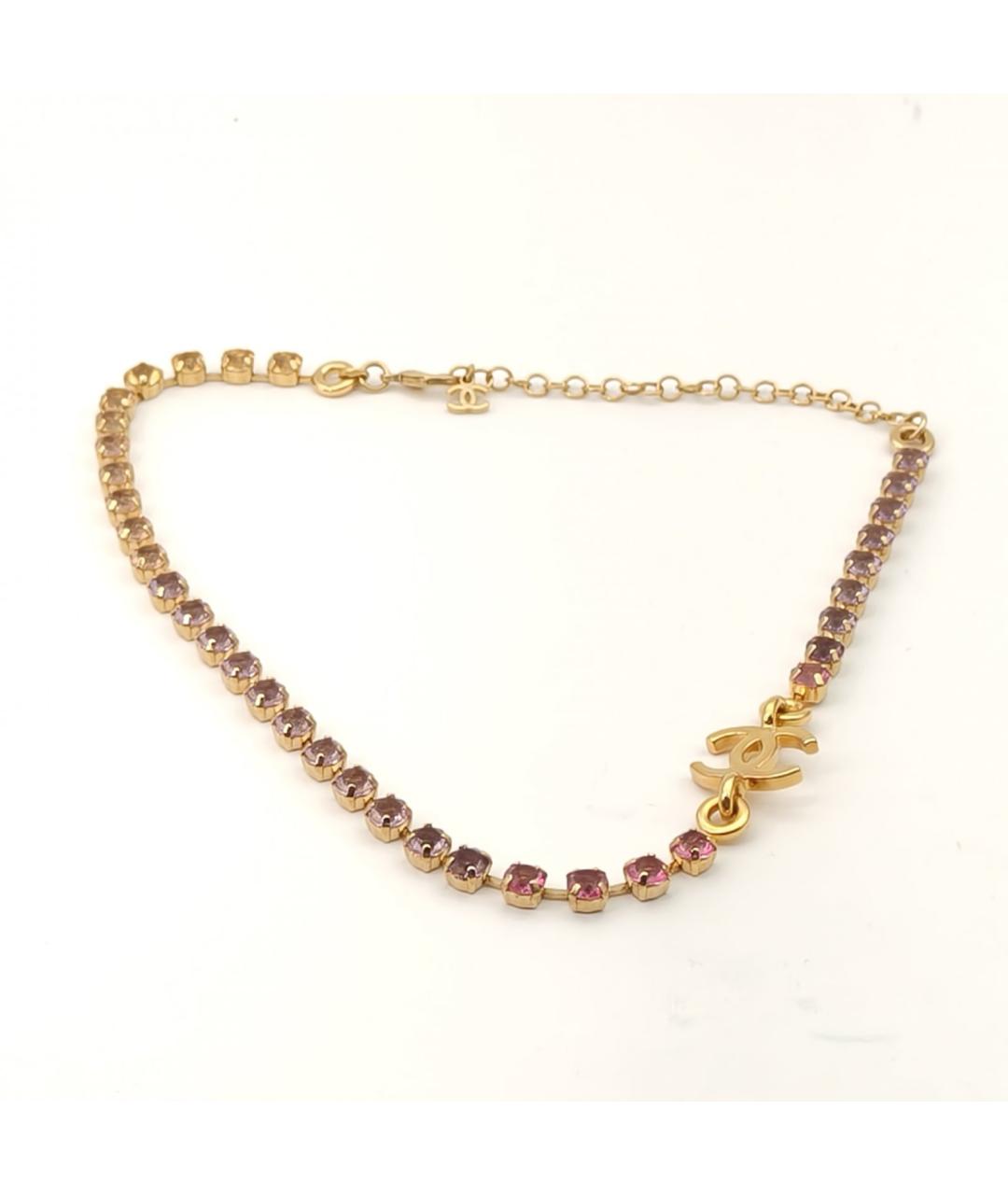 CHANEL Золотое металлическое колье, фото 8