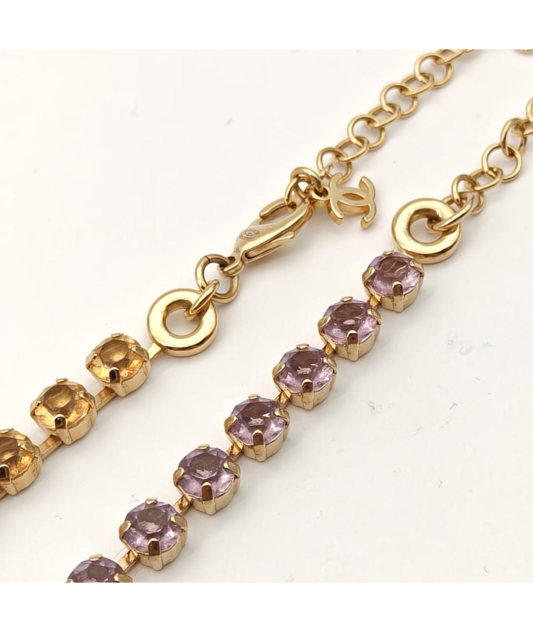 CHANEL Золотое металлическое колье, фото 6