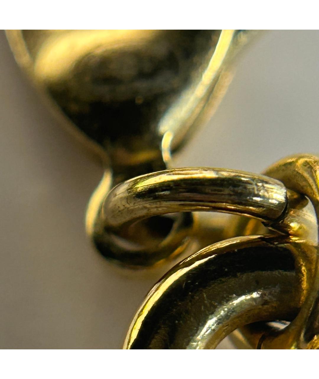 CHANEL Золотое металлическое колье, фото 9