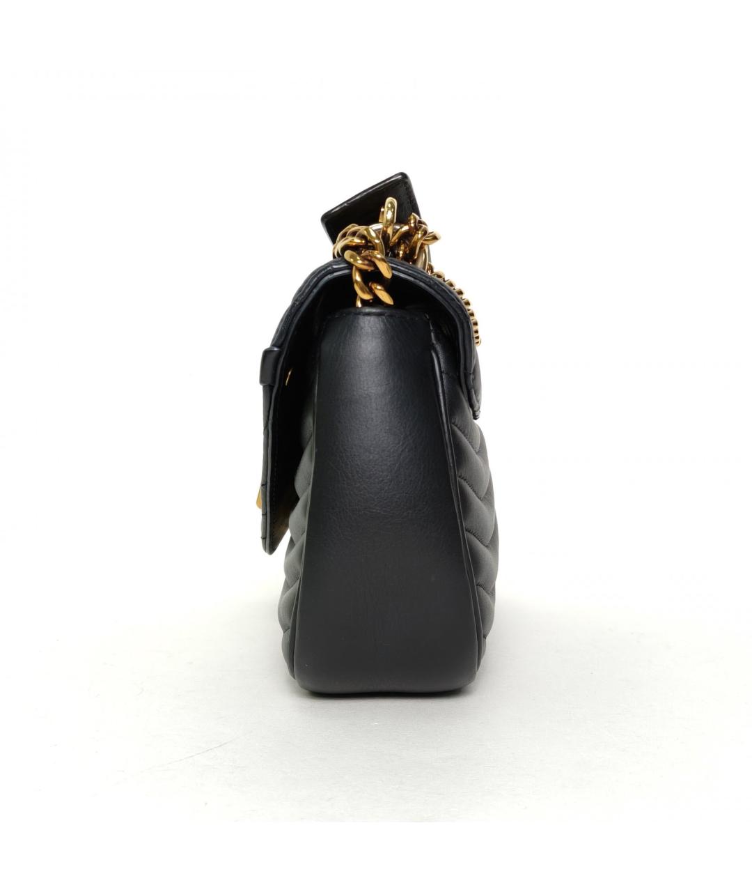 LOUIS VUITTON Черная кожаная сумка через плечо, фото 3