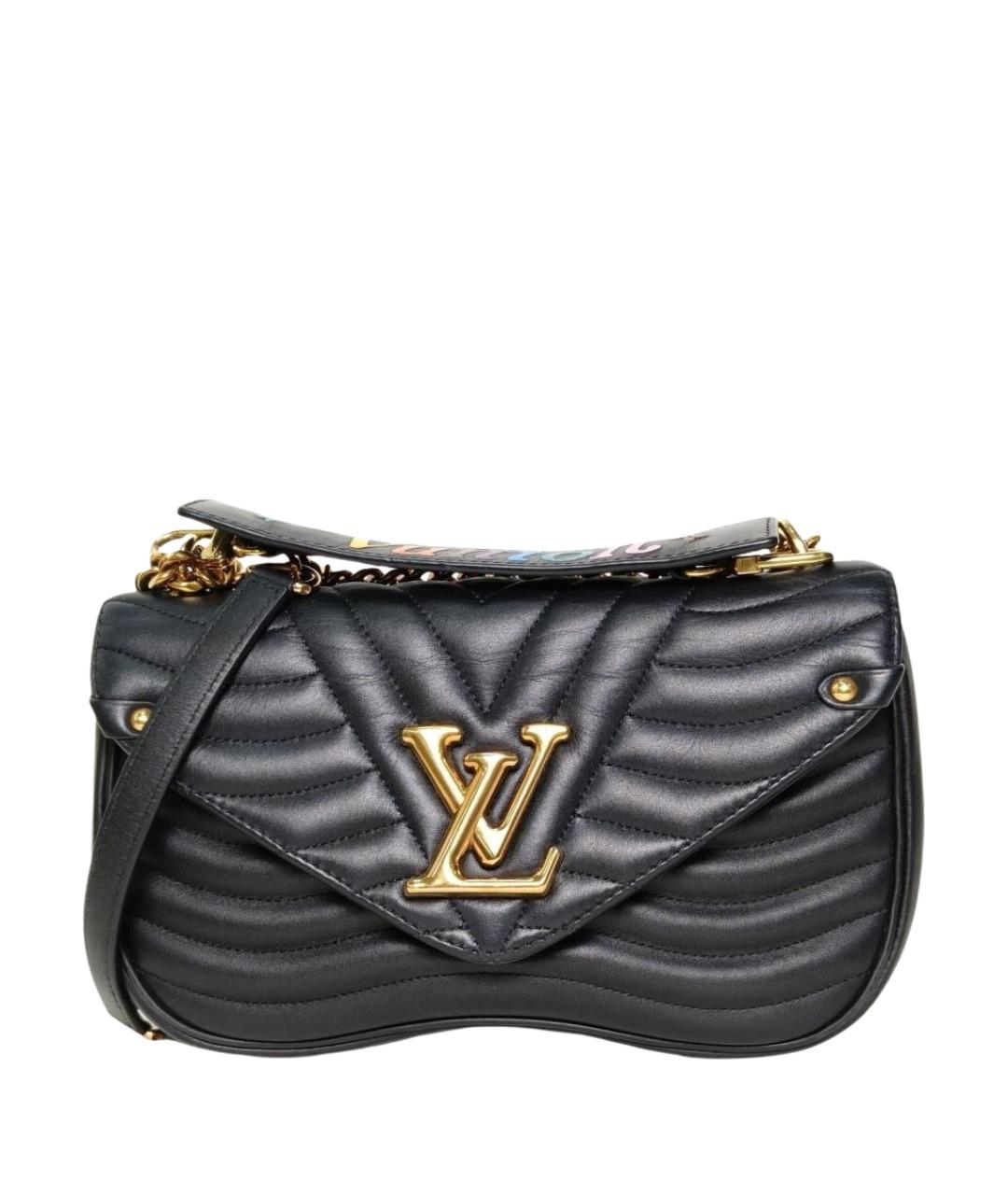 LOUIS VUITTON Черная кожаная сумка через плечо, фото 1