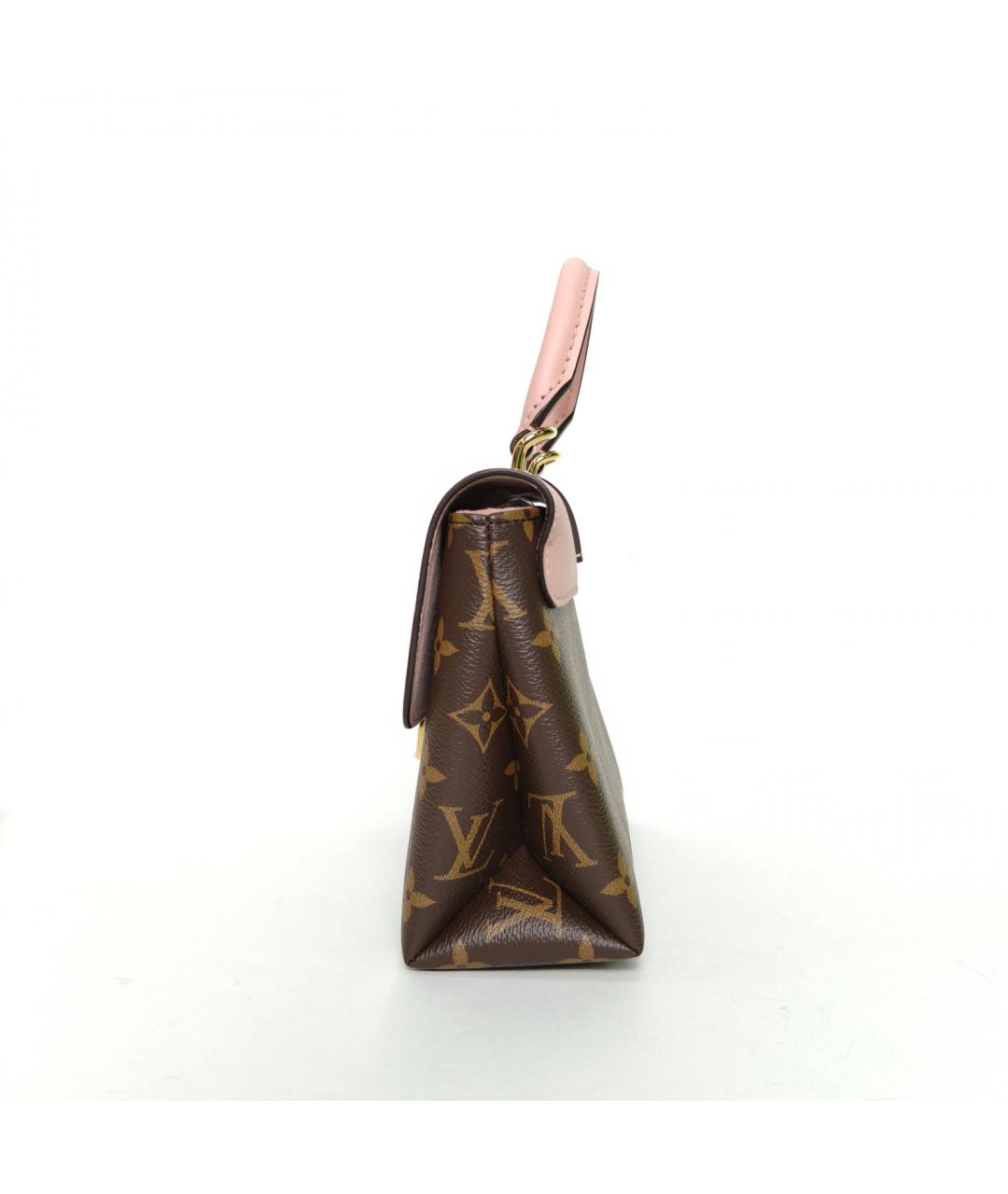 LOUIS VUITTON Розовая кожаная сумка с короткими ручками, фото 3