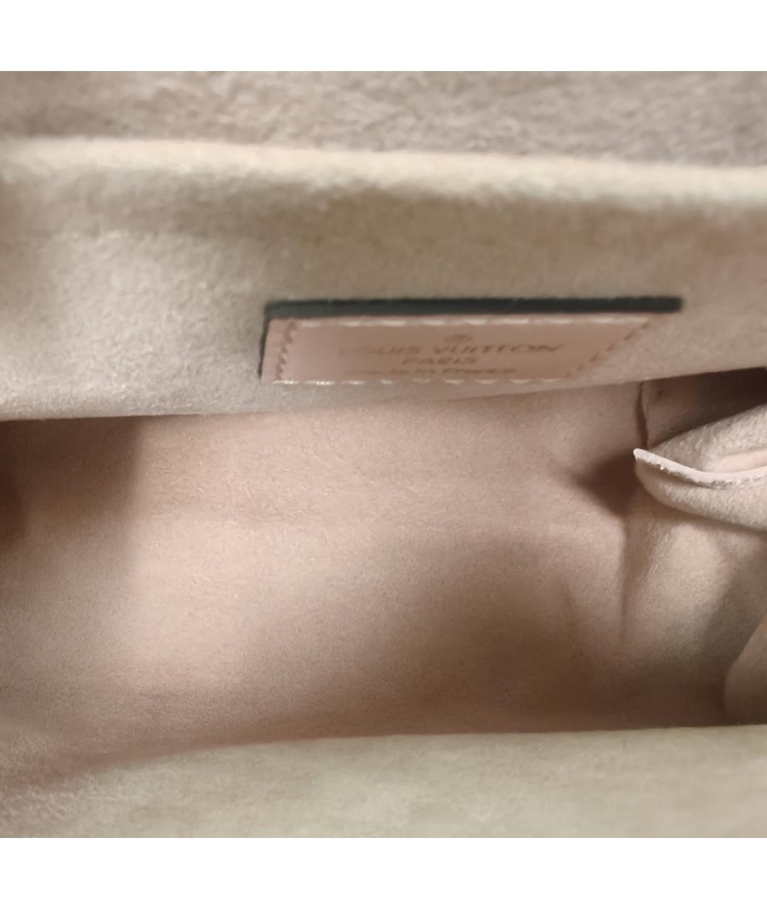 LOUIS VUITTON Розовая кожаная сумка с короткими ручками, фото 8