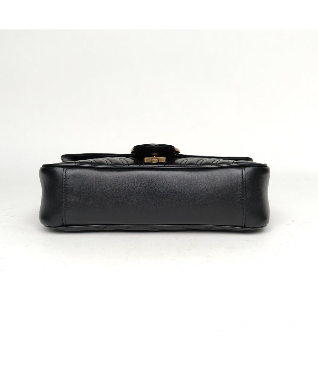GUCCI Черная кожаная сумка через плечо, фото 6
