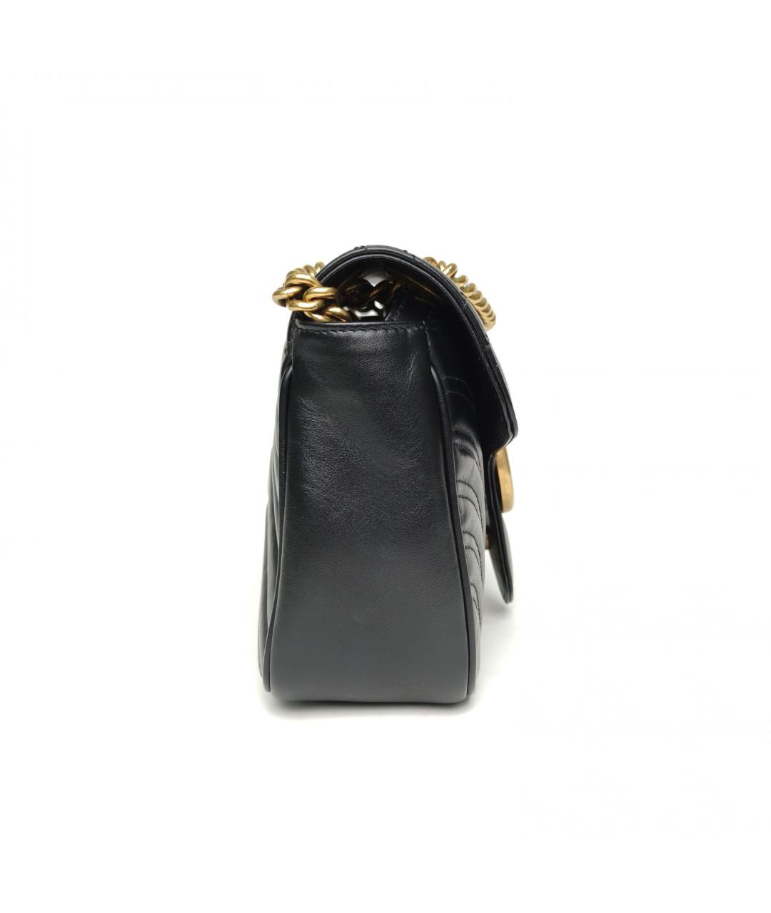 GUCCI Черная кожаная сумка через плечо, фото 5