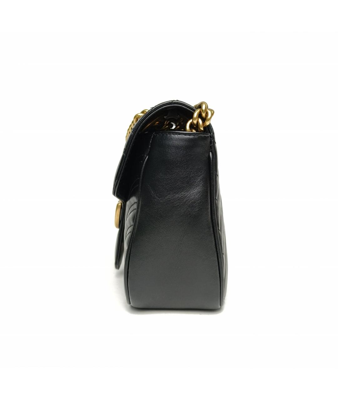 GUCCI Черная кожаная сумка через плечо, фото 3