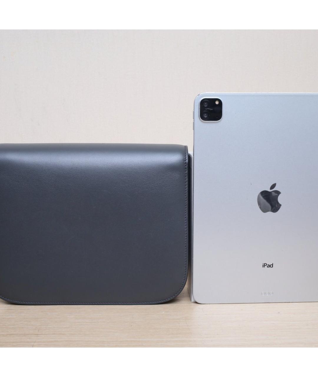 CELINE Антрацитовая кожаная сумка через плечо, фото 7