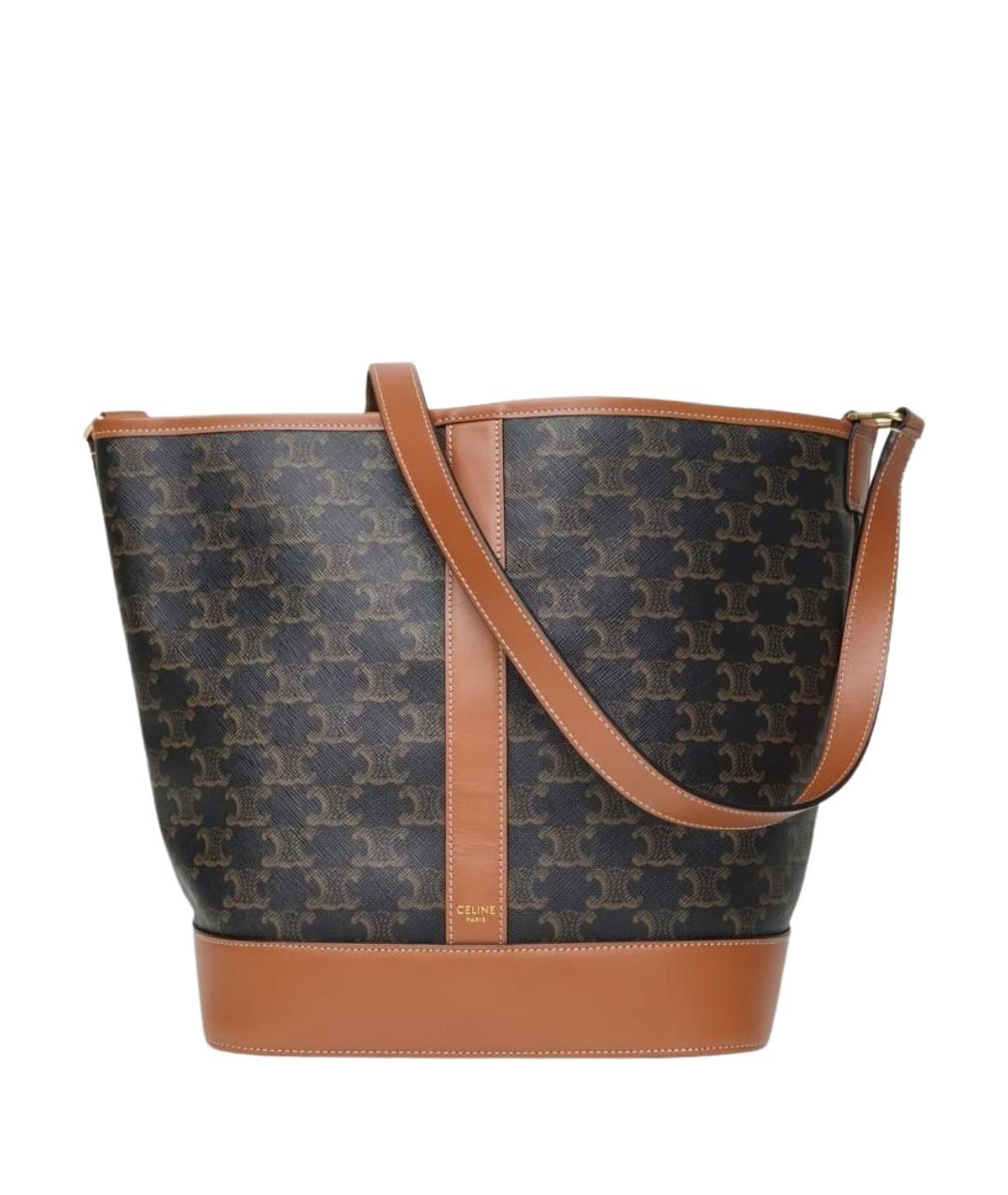 CELINE Коричневая сумка через плечо, фото 1