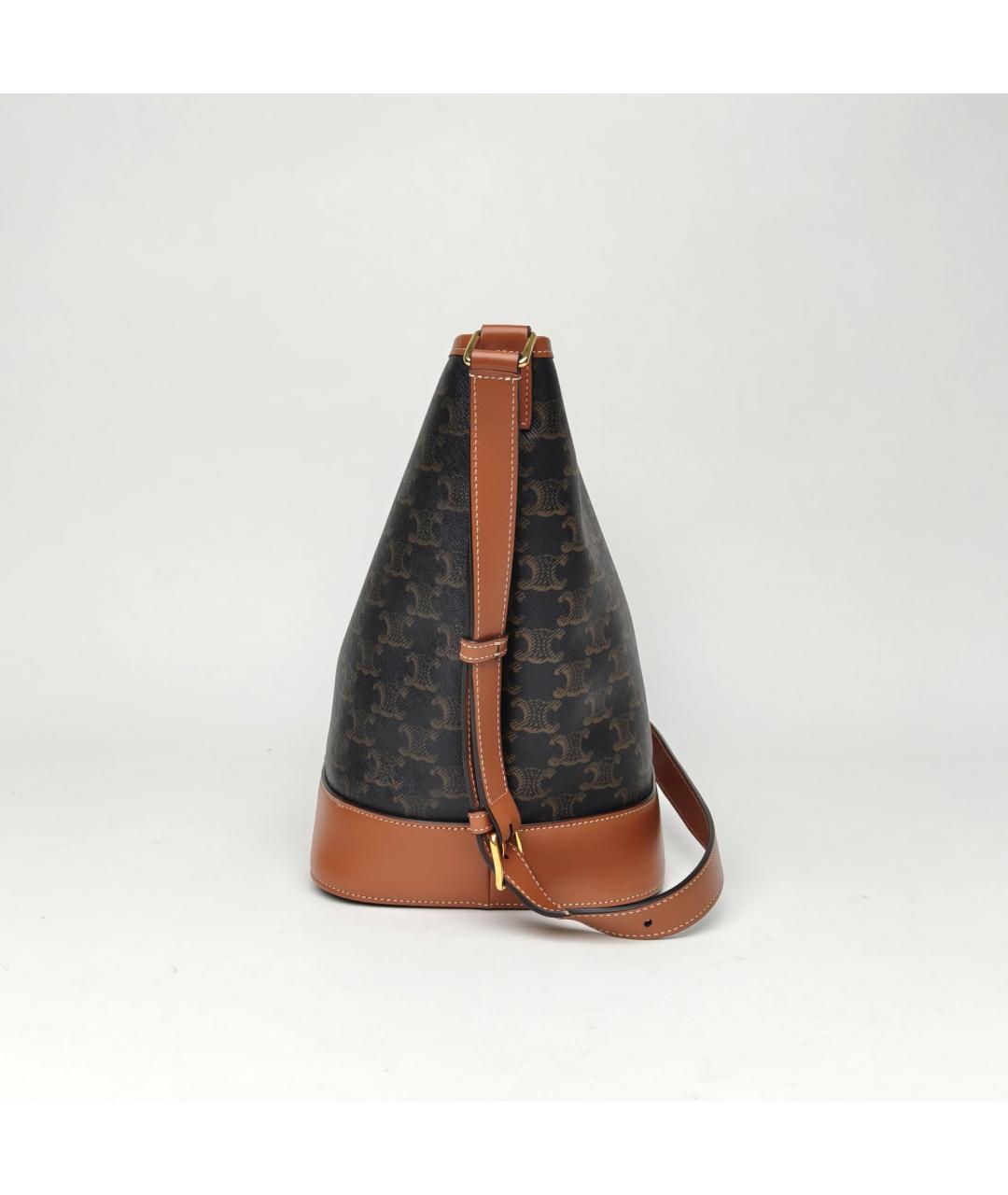 CELINE Коричневая сумка через плечо, фото 5