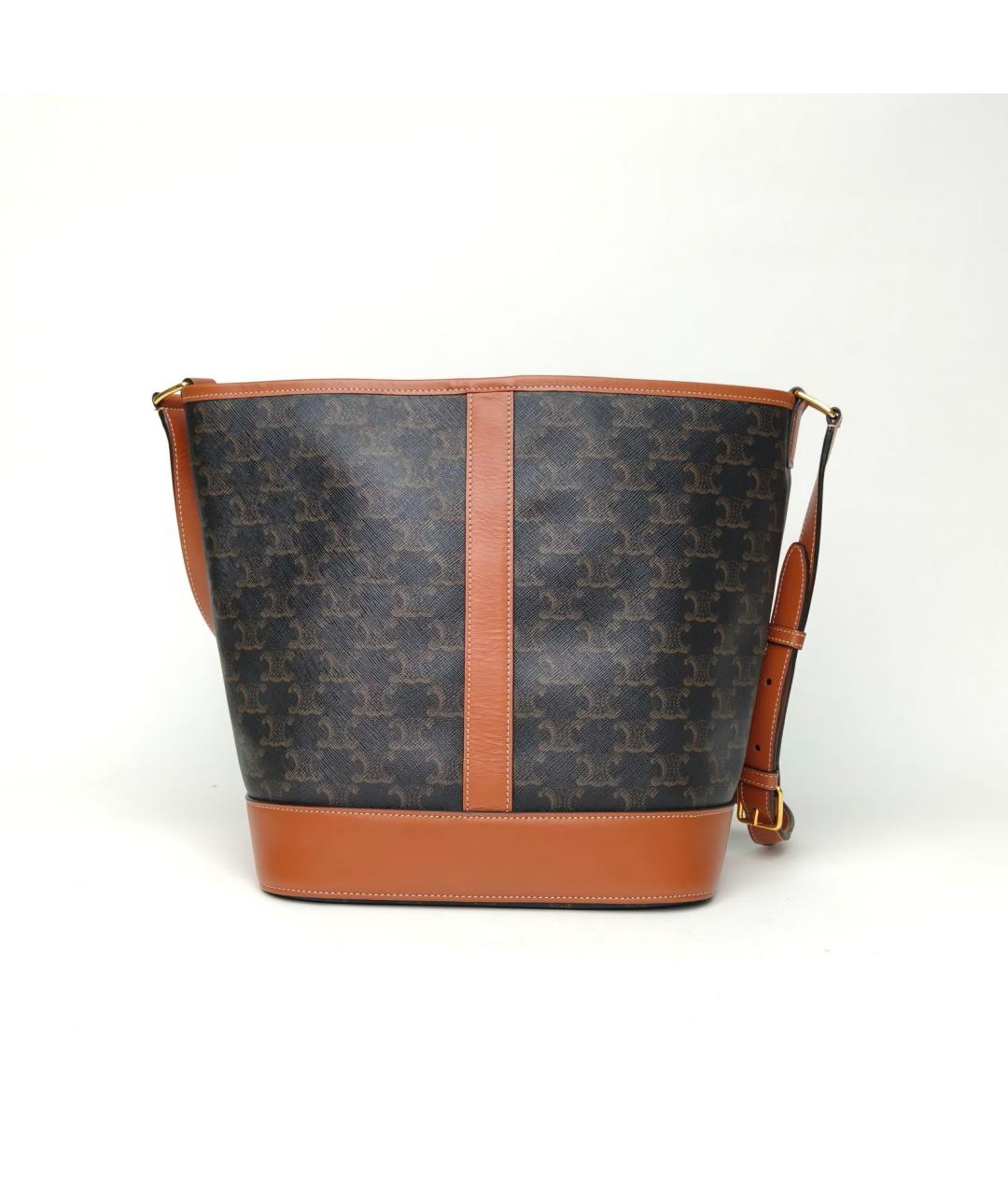 CELINE Коричневая сумка через плечо, фото 4