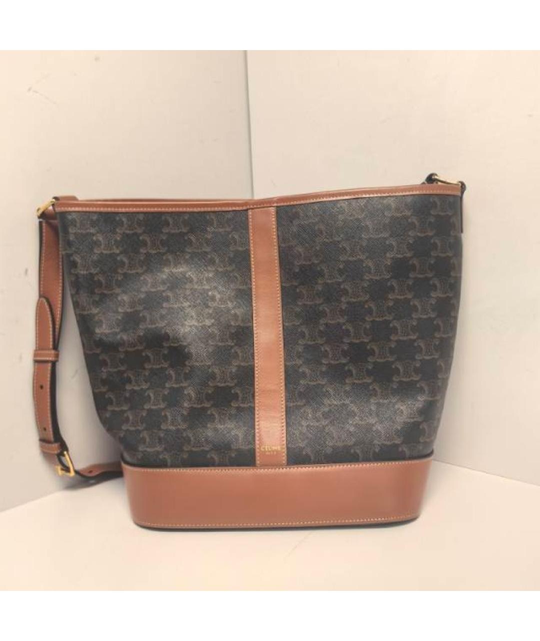 CELINE Коричневая сумка через плечо, фото 8
