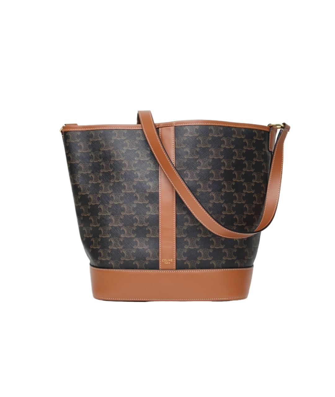 CELINE Коричневая сумка через плечо, фото 10