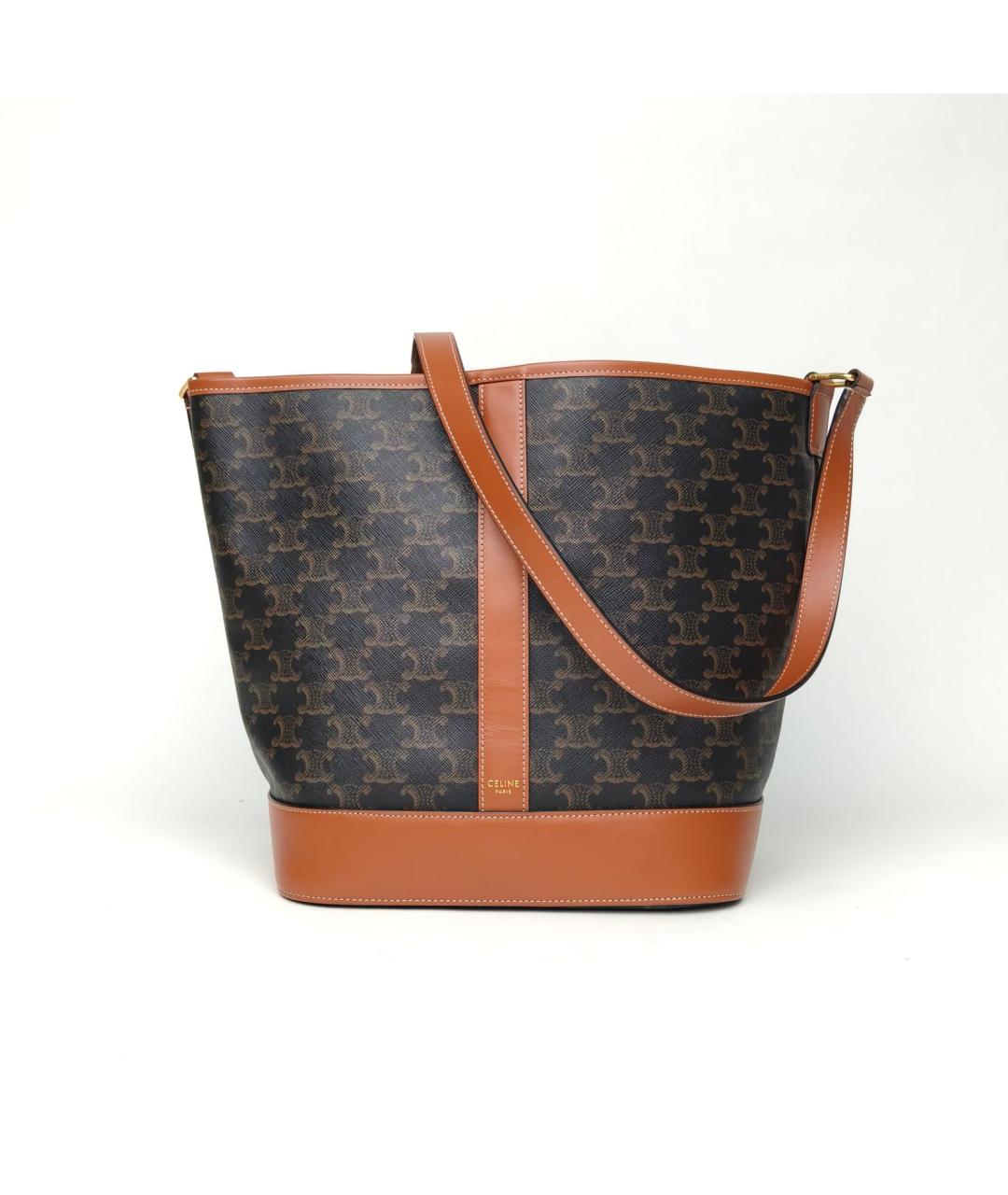 CELINE Коричневая сумка через плечо, фото 2