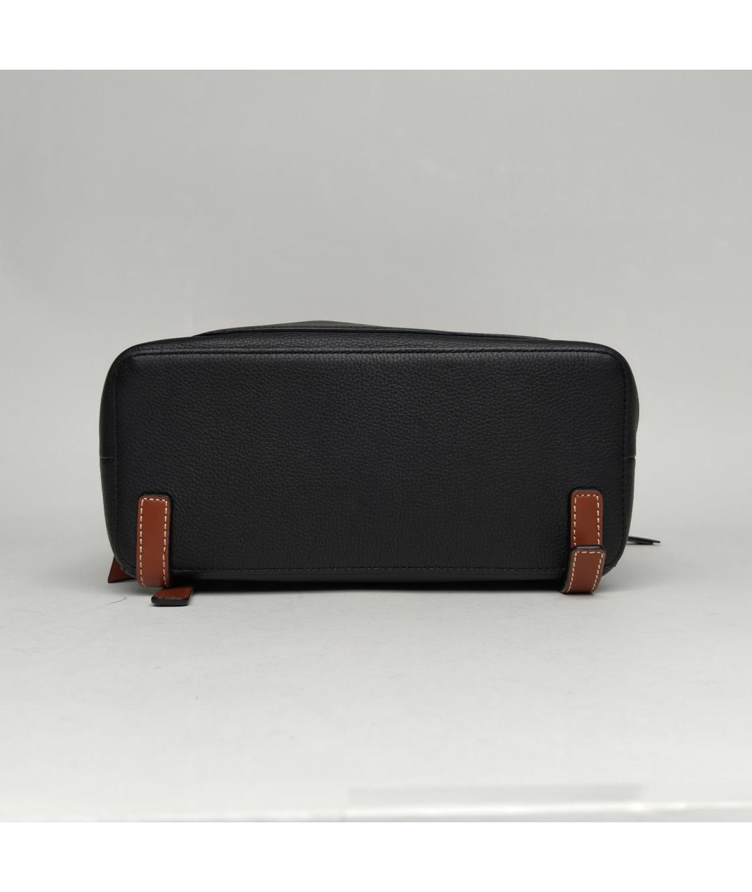 LOEWE Черный кожаный рюкзак, фото 6