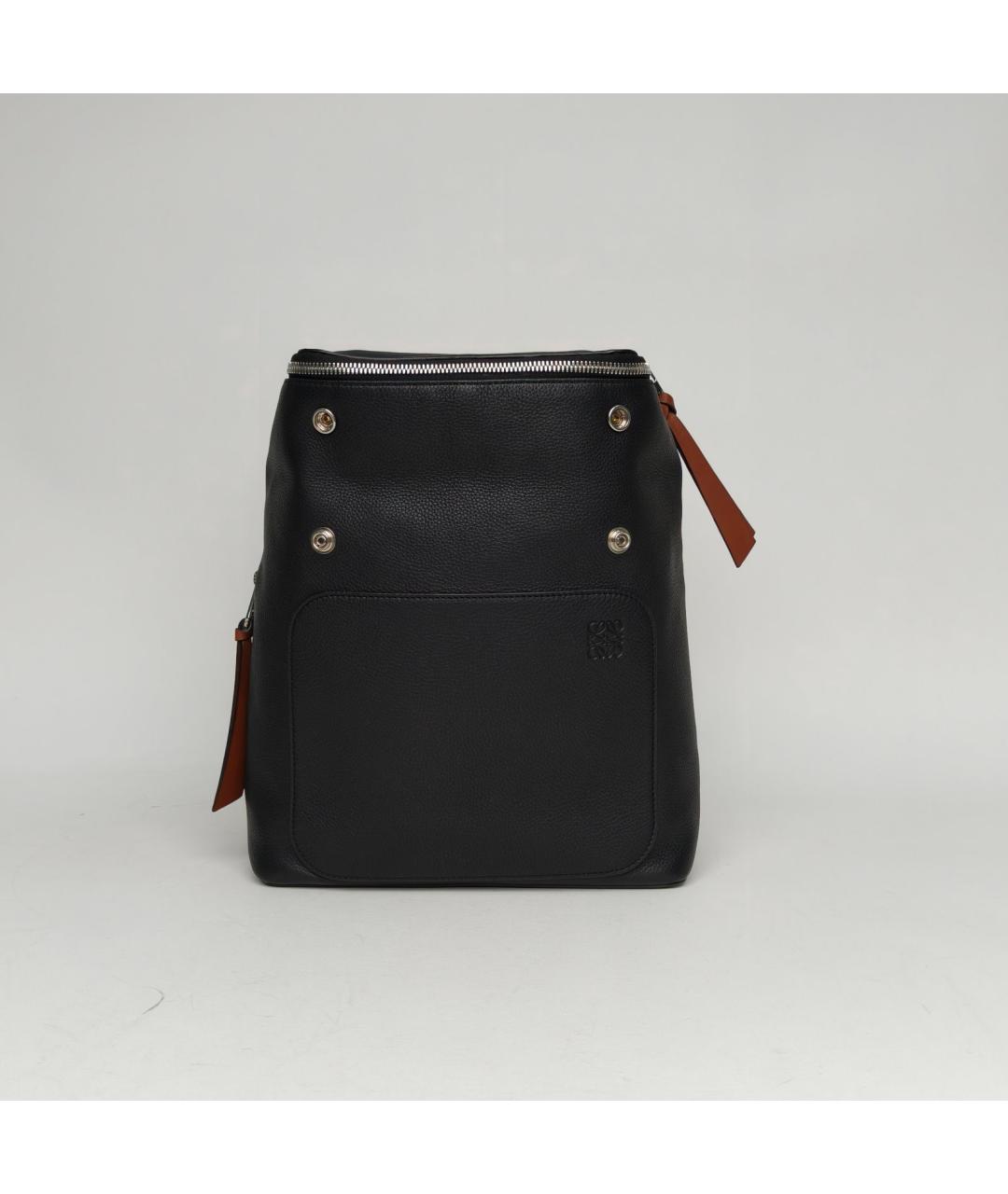 LOEWE Черный кожаный рюкзак, фото 8