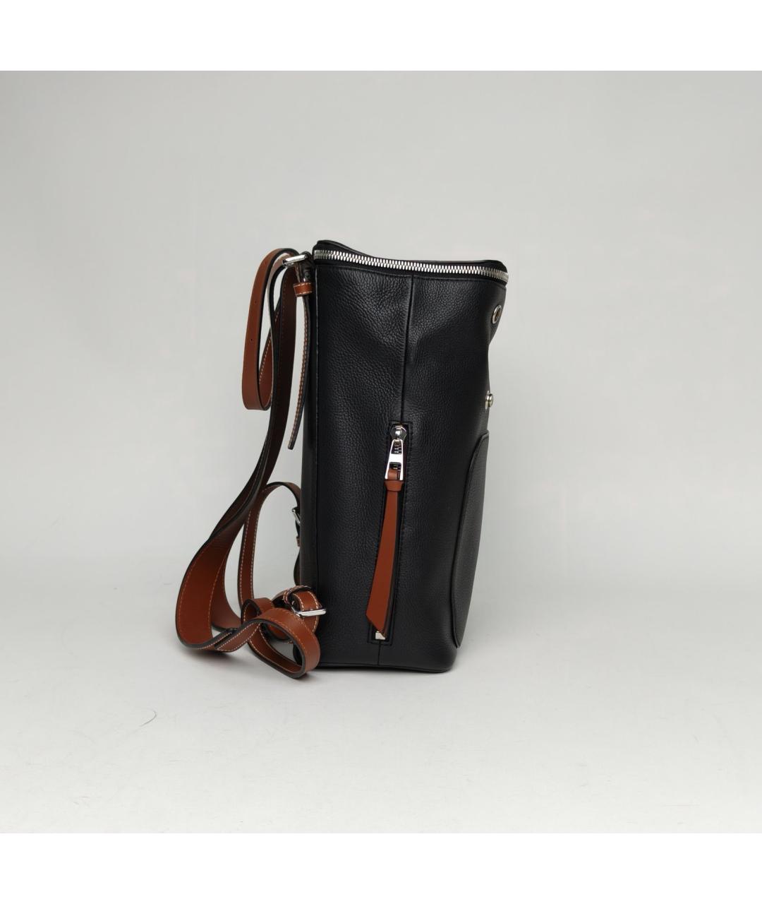 LOEWE Черный кожаный рюкзак, фото 5