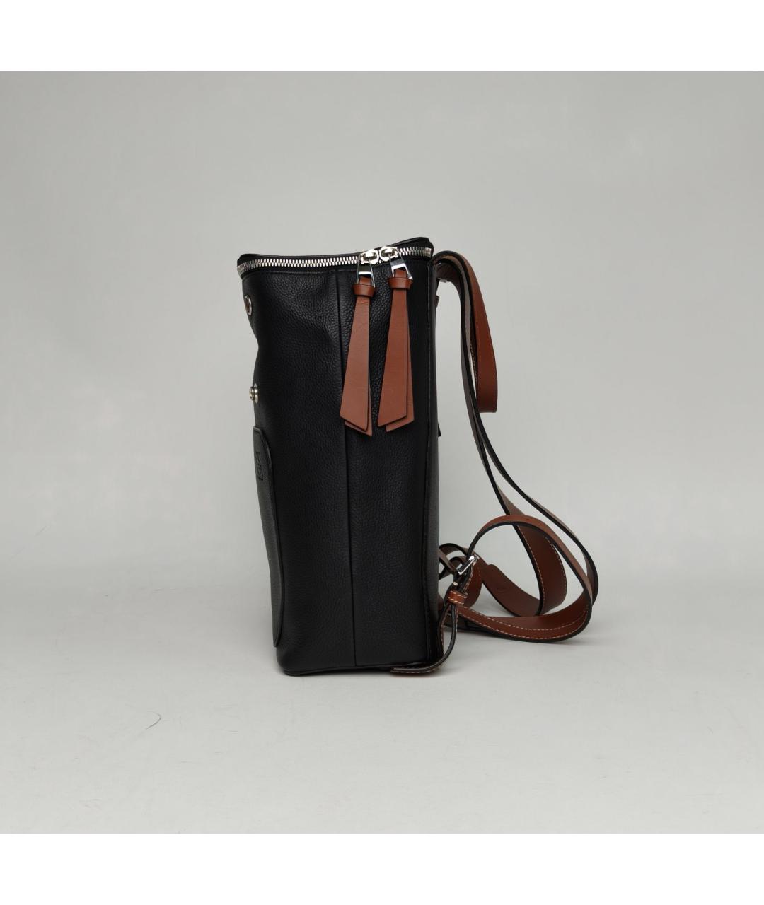 LOEWE Черный кожаный рюкзак, фото 3