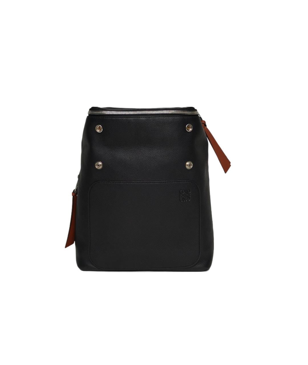 LOEWE Черный кожаный рюкзак, фото 10