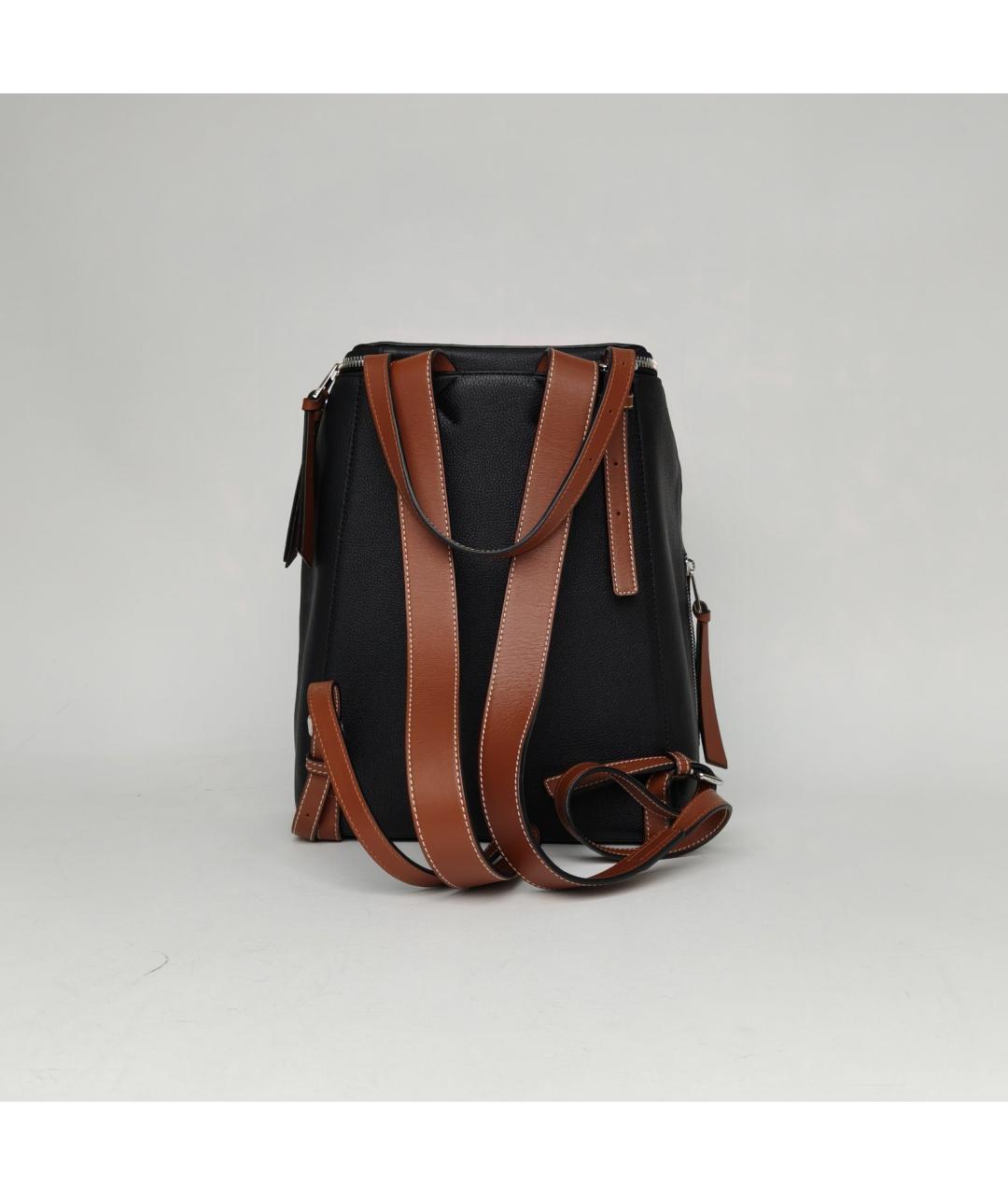 LOEWE Черный кожаный рюкзак, фото 4