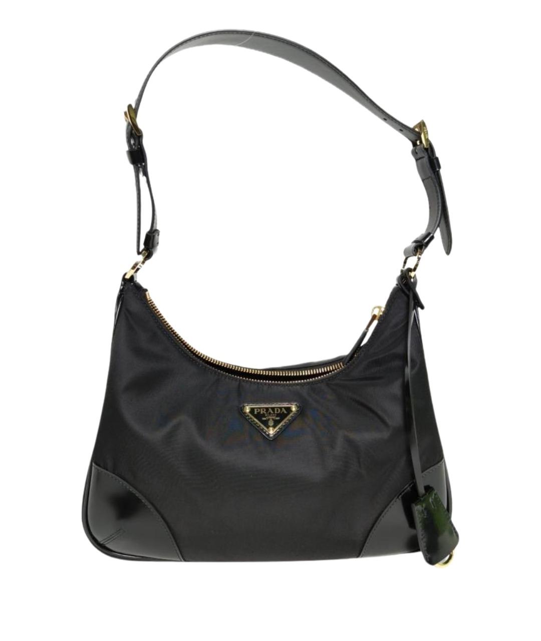 PRADA Черная тканевая сумка через плечо, фото 1