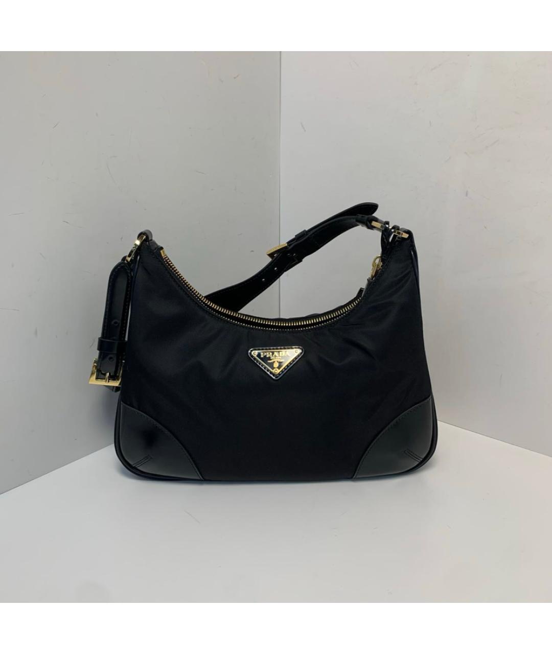 PRADA Черная тканевая сумка через плечо, фото 9