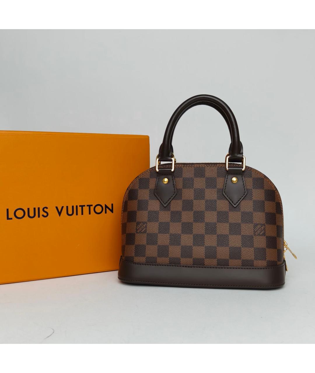 LOUIS VUITTON Коричневая сумка с короткими ручками, фото 8