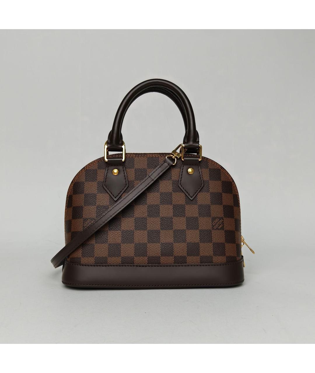 LOUIS VUITTON Коричневая сумка с короткими ручками, фото 2