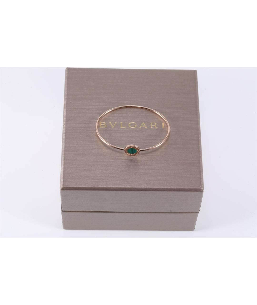 BVLGARI Зеленый браслет из розового золота, фото 6