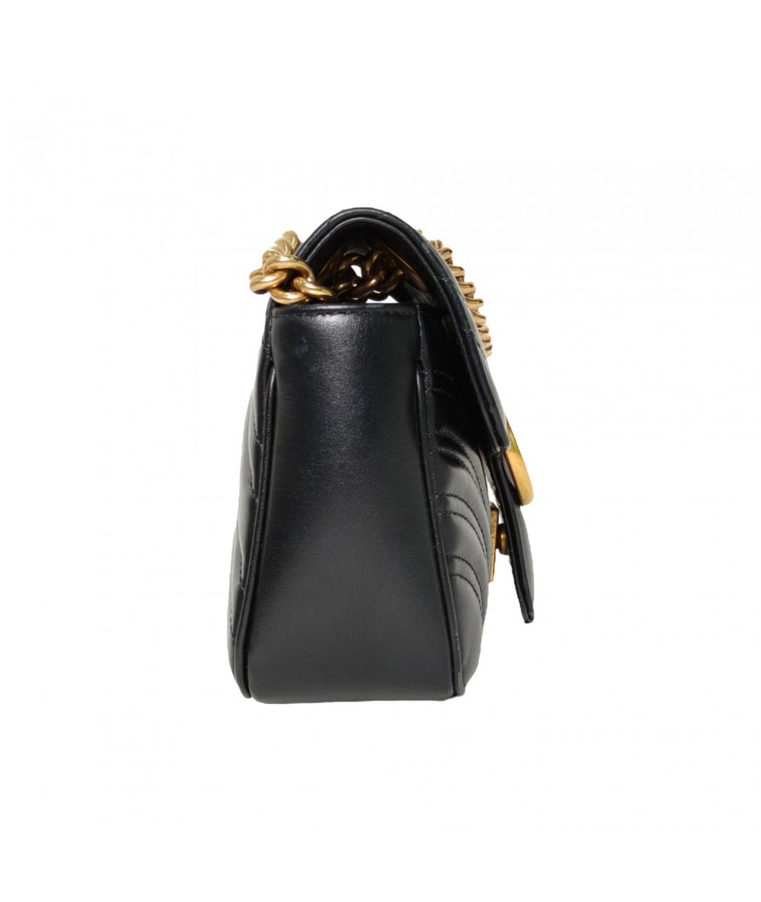 GUCCI Черная кожаная сумка через плечо, фото 5