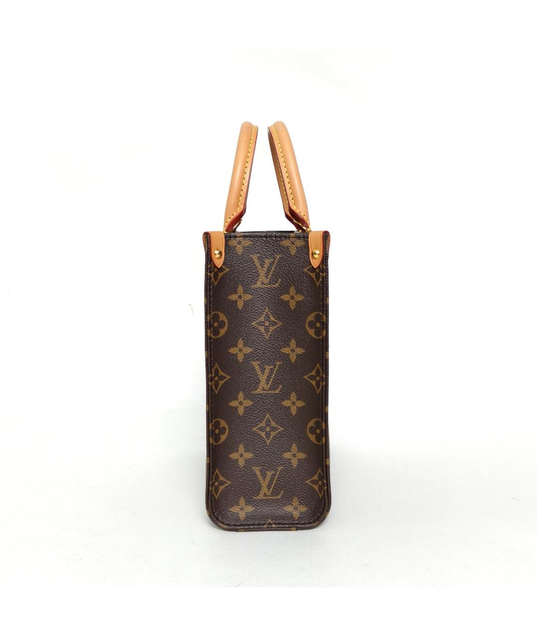 LOUIS VUITTON Коричневая сумка с короткими ручками, фото 3