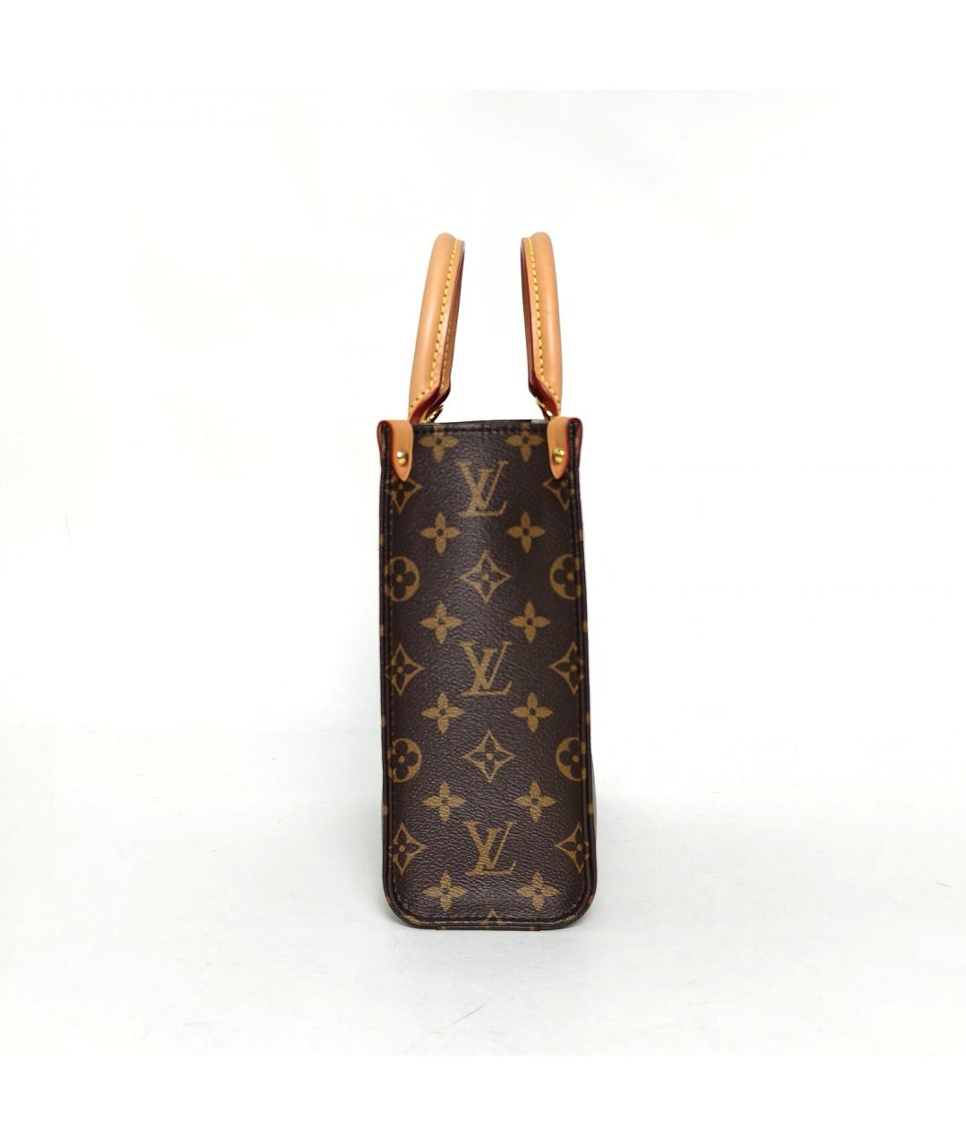 LOUIS VUITTON Коричневая сумка с короткими ручками, фото 5