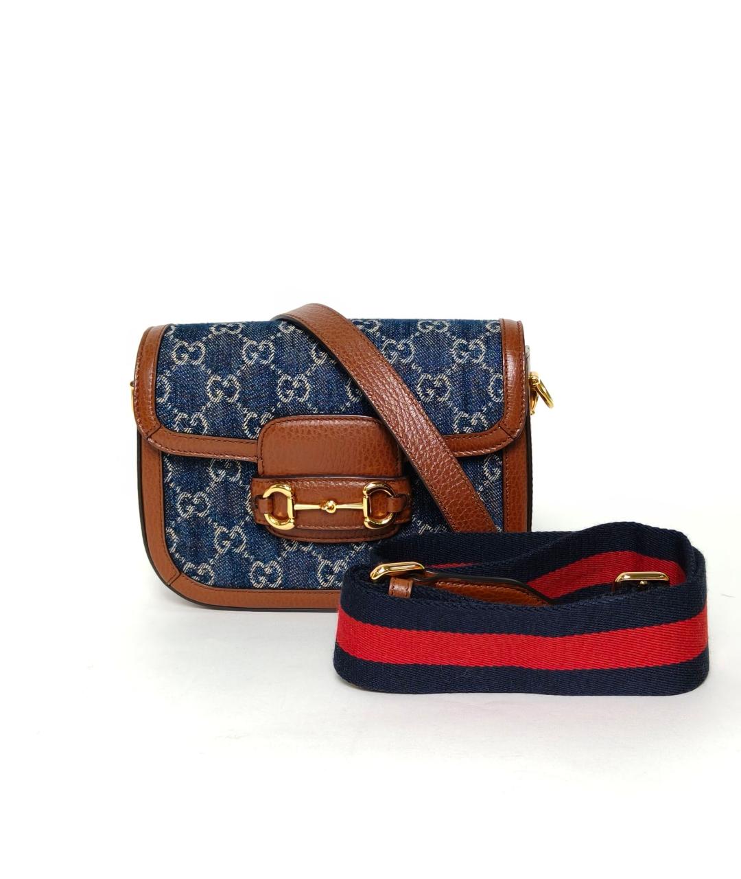 GUCCI Синяя деним сумка через плечо, фото 9